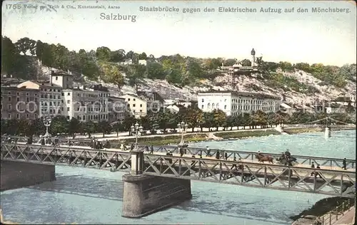 Salzburg Oesterreich Staatsbruecke  / Salzburg /Salzburg und Umgebung