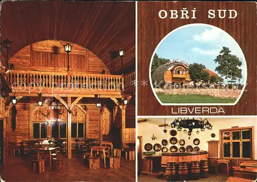 Tschechische Republik Libverda Obri Sud grossen Fass Restaurant Kat. Tschechische Republik