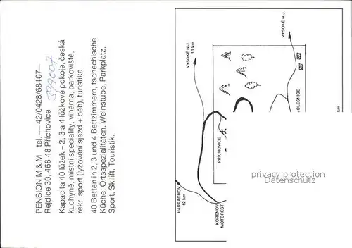 Prichovice Pension M&M Kat. Tschechische Republik
