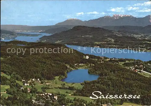 Saissersee Jeserzersee Karawanken Fliegeraufnahme