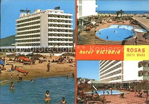 Rosas Costa Brava Cataluna Hotel Victoria Kat. Alt Emporda