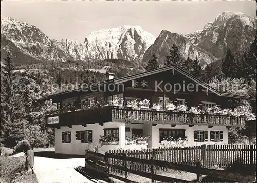 Schoenau Berchtesgaden Haus Alpeltal Kat. Berchtesgaden