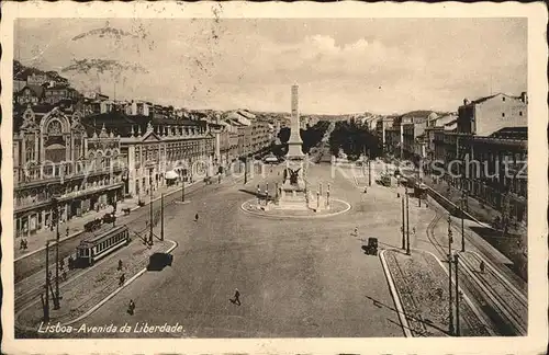 Lisboa Avenida da Liberdade Denkmal Kat. Portugal