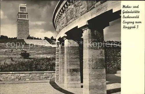 Buchenwald Weimar Mahn und Gedenkstaette Ringgrab 3 Kat. Weimar