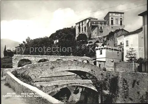 Loano Castelo et Ponti Medievali Mittelalterliches Schloss Bruecke Kat. Italien