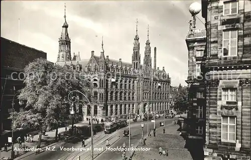 Amsterdam Niederlande Voorburgwal Hoofpostkantoor Kat. Amsterdam