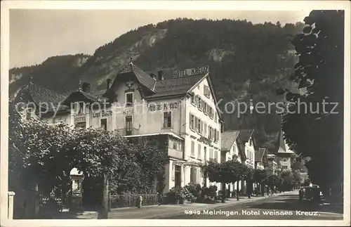 Meiringen BE Hotel weisses Kreuz Kat. Meiringen