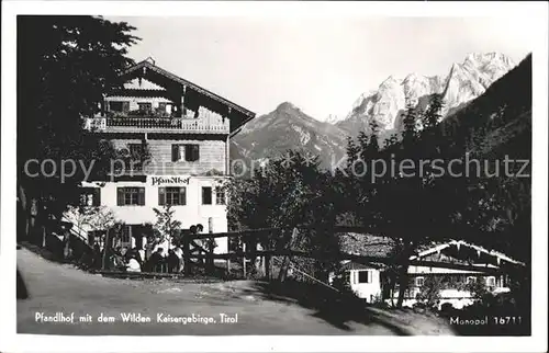 Kufstein Tirol Pfandlhof Wilden Kaisergebirge Kat. Kufstein
