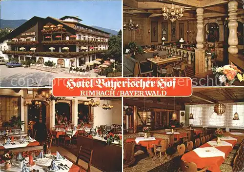 Rimbach Bayrischer Wald Hotel Bayerischer Hof Kat. Rimbach