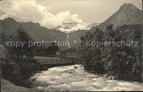 Adelboden Entschligbach Wildstrubel Fitzer Kat. Adelboden