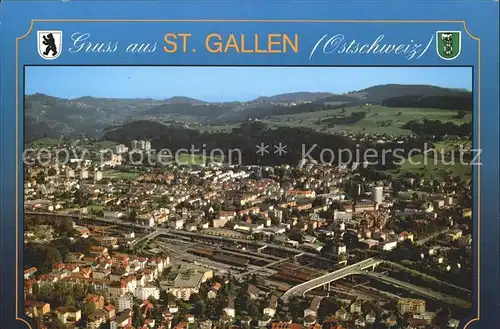 St Gallen SG Fliegeraufnahme Kat. St Gallen