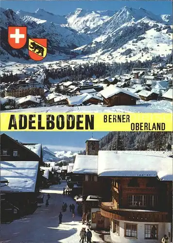 Adelboden Strassenansicht Teilansicht Alpen Kat. Adelboden