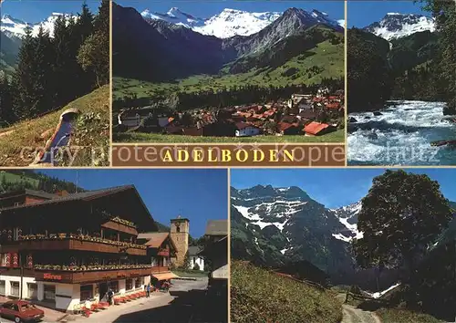 Adelboden Hotel Baeren Teilansichten Kirche Kat. Adelboden