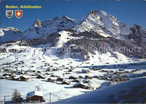 Adelboden Boden Lohner Fleckli Skigebiet Kat. Adelboden