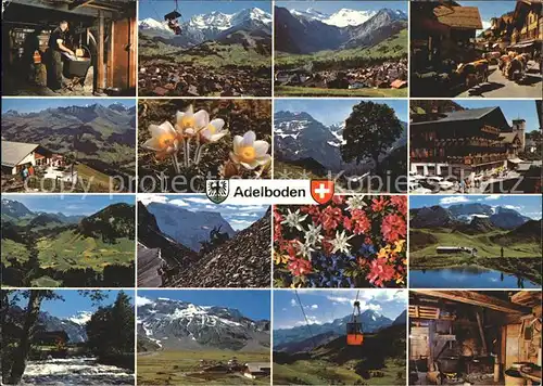 Adelboden Blume Hotel Baeren Luftseilbahn Sesselbahn Alpen Kat. Adelboden