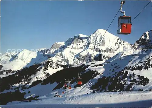 Adelboden Gondelbahn Geils Hahnenmoos Bonderspitz K. Lohner Grosslohner Kat. Adelboden