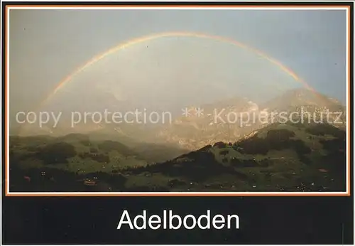 Adelboden Bonderspitz Lohner Regenbogen Kat. Adelboden