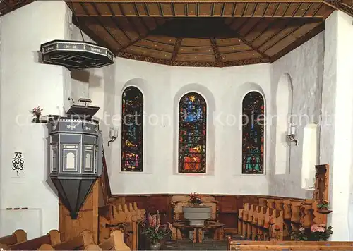 Adelboden Ref. Kirche Chor Glasscheiben Augusto Giagometti Die Nacht Gethsemarie Kat. Adelboden