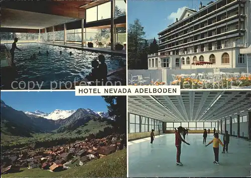 Adelboden Hotel Nevada Hallenbad Halleneisbahn Kat. Adelboden