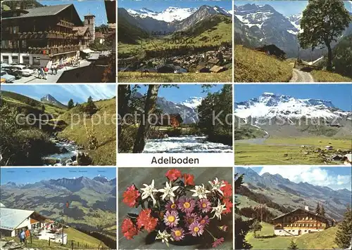 Adelboden Blume Hotel Alpen Ortsansicht Kat. Adelboden