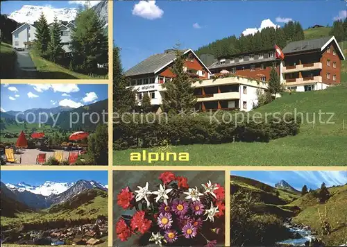 Adelboden Alpina Familienhotel Blume Ortsansicht Kat. Adelboden