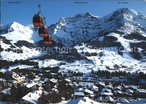 Adelboden Gruppenumlaufbahn Schwandfeldspitz Tschentenalp Bunderspitz Mittellohner Gr. Lohner Kat. Adelboden