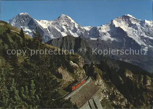 Schynige Platte Bahn Eiger Moench Jungfrau Kat. Eisenbahn