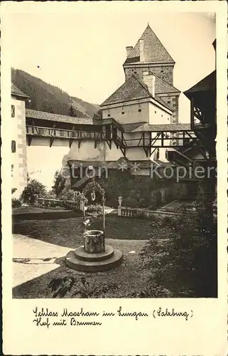 Lungau Schloss Moosham Hof Brunnen / Tamsweg /Lungau