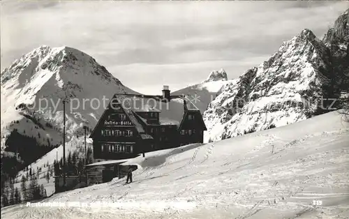 Austriahuette Skifahrer Kat. Ramsau Dachstein