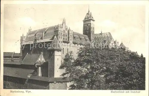 Marienburg Westpreussen Hochschloss Dansker Kat. Malbork Polen