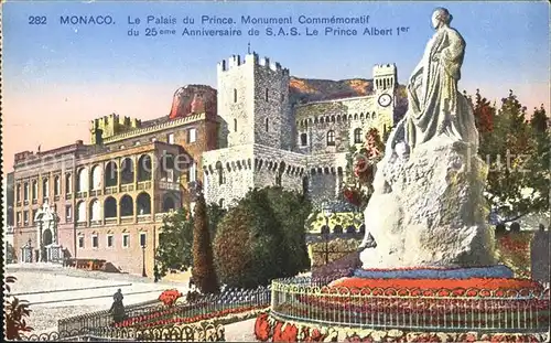 Monaco Palais Prince Monument Commemoratif  Kat. Monaco