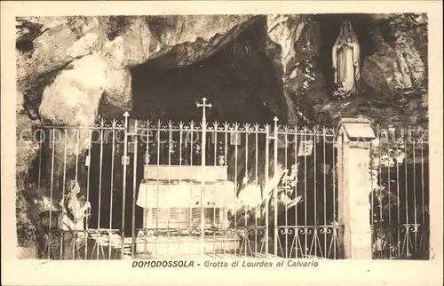 Domodossola Grotta Lourdes Calvario Kat. Verbania