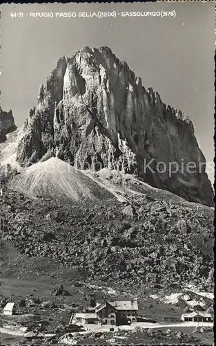 Passo Sella Sassolungo Kat. Italien