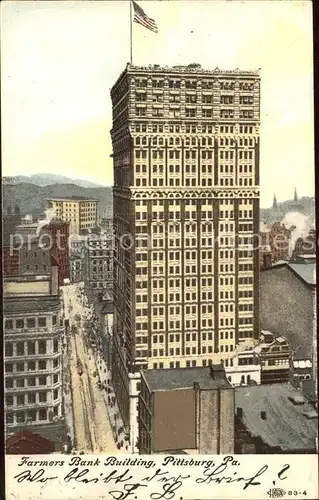 Pittsburg Pennsylvania Farmers Band Building Kat. United States