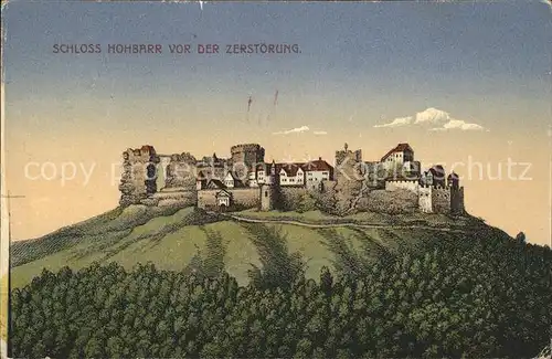 Schloss Hohbarr vor der Zerstoerung