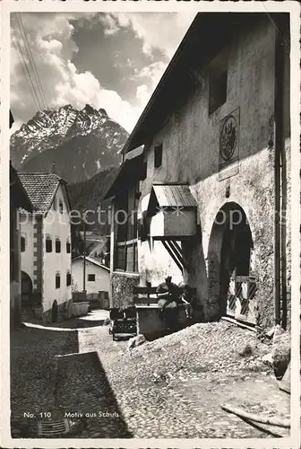 Schuls GR Strassenansicht Kat. Scuol