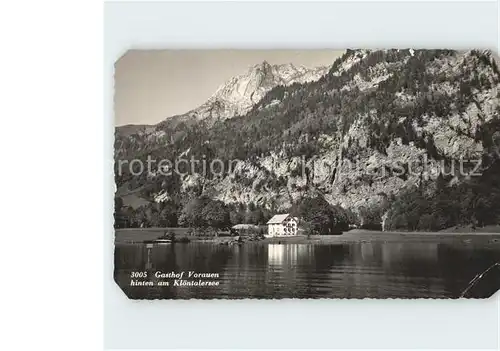 Kloentalersee Gasthof Vorauen Kat. Kloental