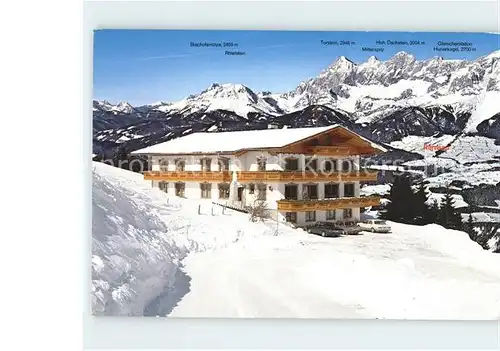 Pichl Schladming Alpenpension Raunerhof Winterpanorama Alpenblick