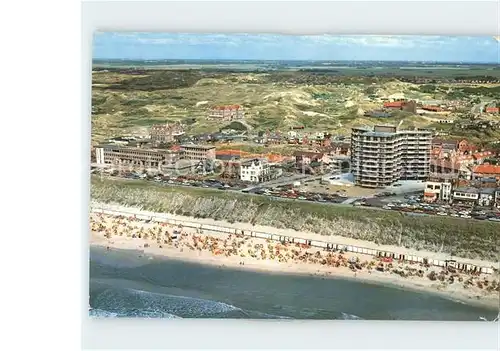 Egmond aan Zee Strand Hotel Fliegeraufnahme Kat. Niederlande