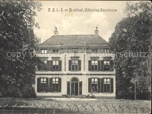 Niederlande R.B.L. B. School Afdeeling Boschbouw Kat. Niederlande