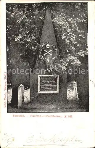 Soestdijk Pullman Gedenkteeken Denkmal Kat. Baarn