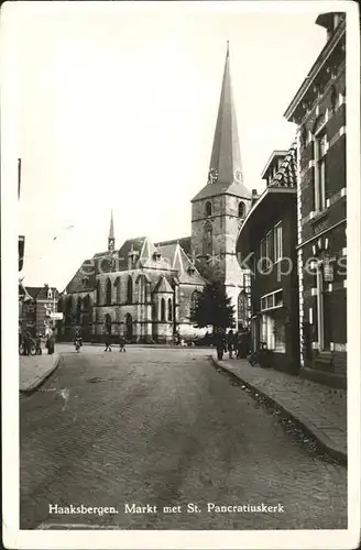 Haaksbergen Markt met St Pancratiuskerk Kirche Kat. Haaksbergen