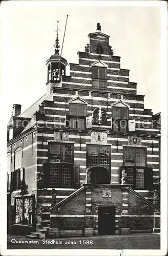 Oudewater Stadhuis anno 1588 Rathaus Giebel Kat. Oudewater