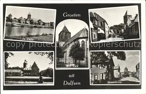 Dalfsen De Vecht Kasteel Rechteren Kerk Prinsenstraat Molenstraat Kat. Niederlande