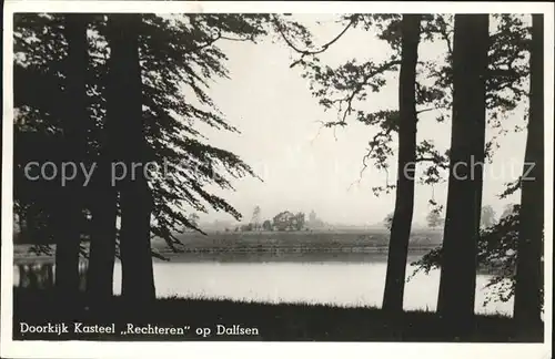 Dalfsen Doorkijk Kasteel Rechteren De Vecht Kat. Niederlande