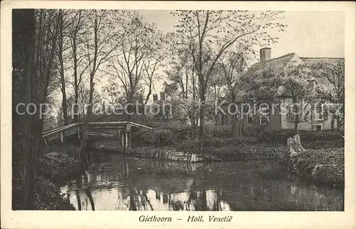 Giethoorn Hollandsch Venetie Wasserstrasse Kat. Steenwijkerland