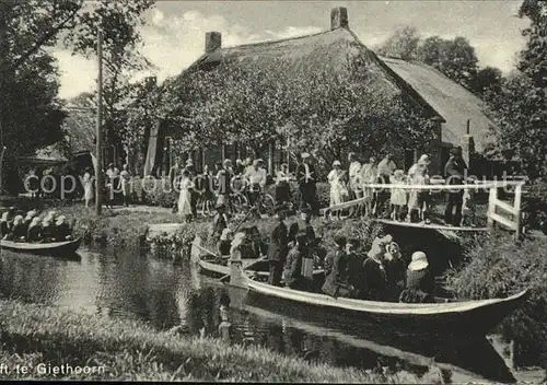 Giethoorn Kahnfahrt Wasserstrasse Kat. Steenwijkerland