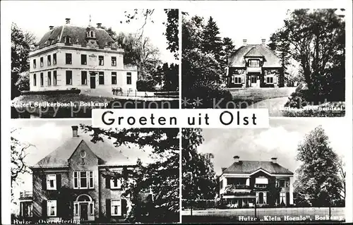 Olst Kasteel Spijkerbosch Boskamp Huize Overwetering Huize Klein Hoenlo Kat. Niederlande