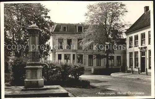 Amerongen Huize Oranjestein Pomp Brunnen Kat. Niederlande