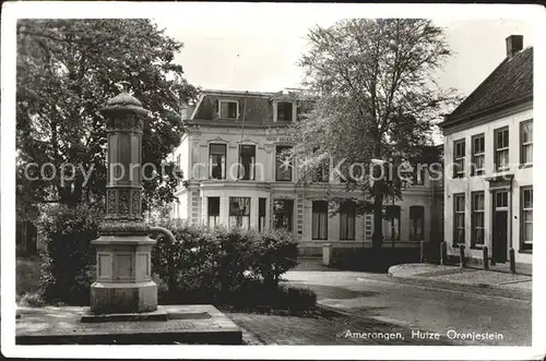 Amerongen Huize Oranjestein Pomp Brunnen Kat. Niederlande